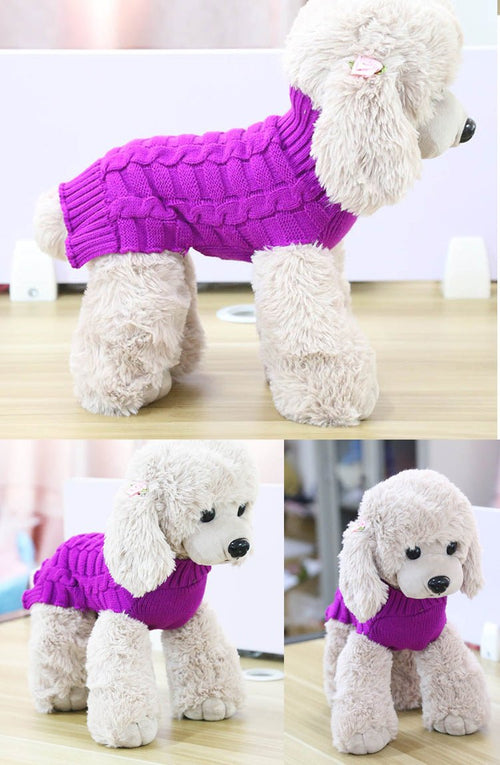 Cashmere Twisted Rope Pet Sweater - Paw & Planet