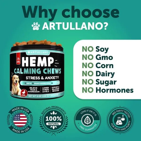 Hemp Calming Chews For Dogs - Paw & Planet
