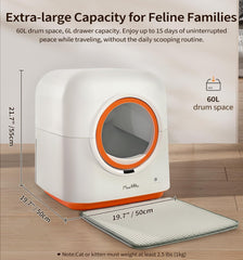 60L Automatic Cat Litter Box - Paw & Planet