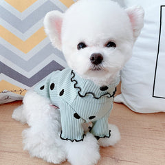 Dot turtleneck dog bottoming shirt - Paw & Planet