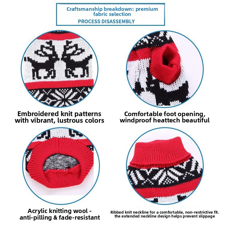 Knitted Pet Sweater for Dogs and Cats