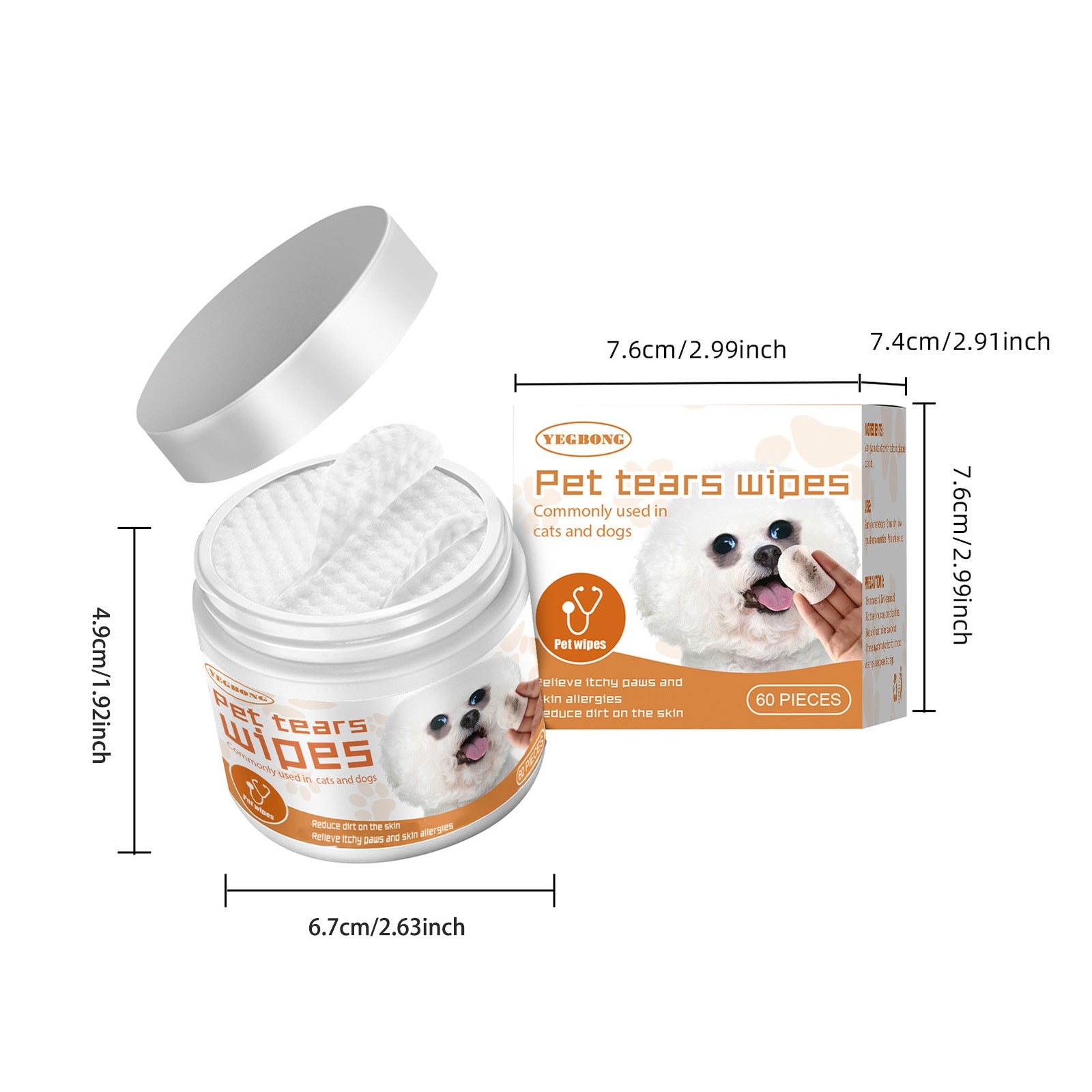 Yegbong Pet Wipes Clean - Paw & Planet