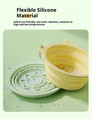 3-in-1 Pet Travel Collapsible Bowl Foldable Slow-Feeder With Strong Suction Cups  Portable Silicone Dog Bowl With Hook For Hanging On Collar/Backpack - Paw & Planet