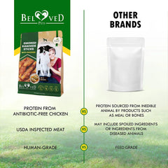 Dog Smoked Rawhide Sticks Wrapped Chicken - Paw & Planet