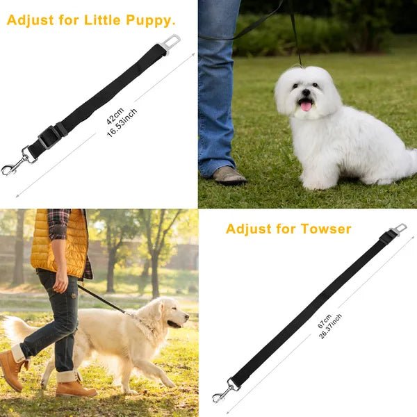 2Pcs Pet Dog Seat Belt Leash - Paw & Planet