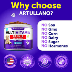 Dog Multivitamin Chewable With Glucosamine 20 In 1 - Paw & Planet