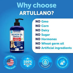 Salmon Oil For Dogs 3 For Dogs 8 FL OZ Wild Alaskan Salmon Fish Oil - Paw & Planet